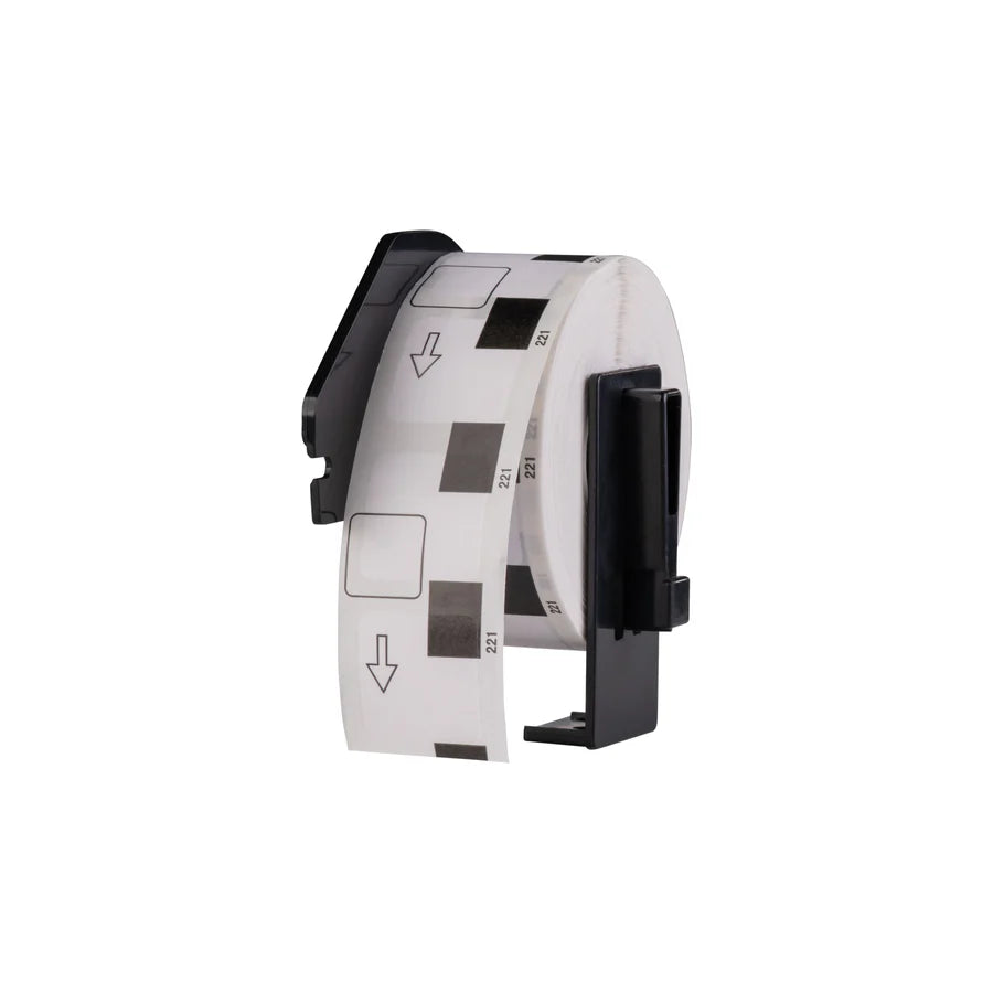 DK-22214 compatible labels, 12 mm x 30,48 m, incl brother houder, permanent