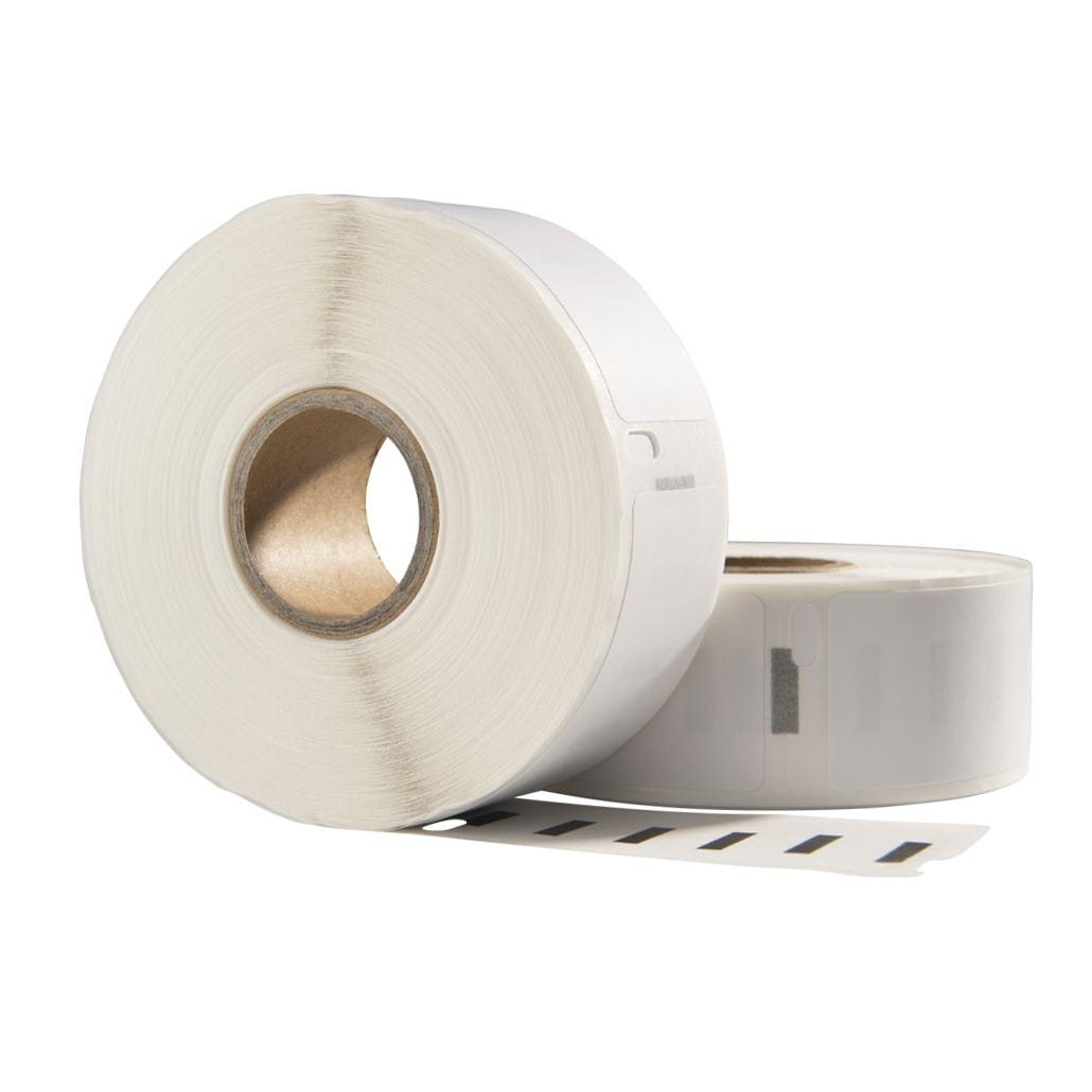 Dymo 11352 / S0722520 compatible labels, 54 mm x 25 mm, 500 etiketten per rol, wit, permanent