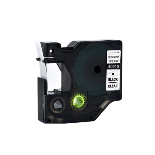 Dymo D1 Compatible 40917 (S0720720) tape zwart op rood 9 mm x 7 m