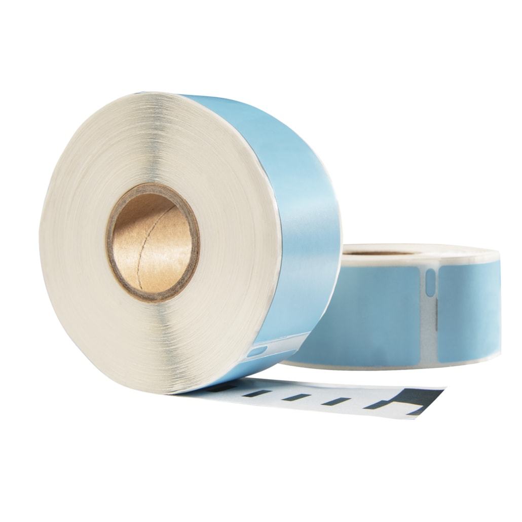 Dymo 99010 Blauw compatible labels, 89 mm x 28 mm, 260 etiketten, permanent