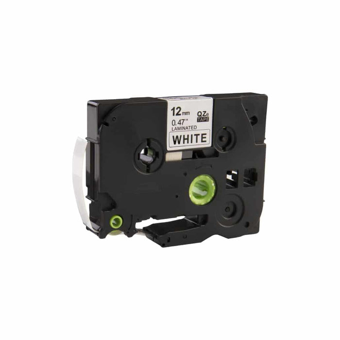 Brother compatible TZe-S231 extra klevend tape zwart op wit 12 mm x 8 m