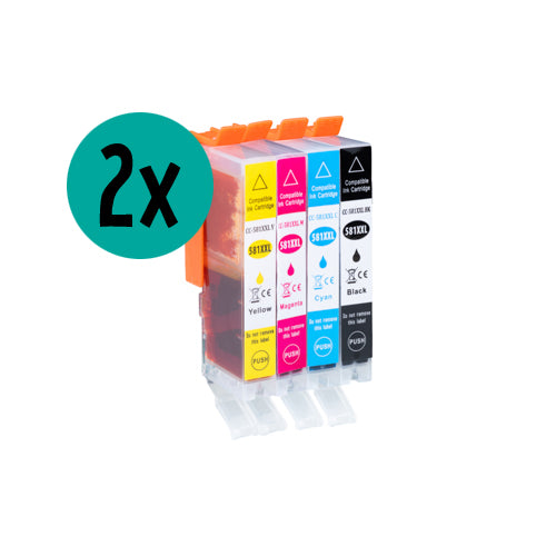 2 x Canon CLI-526 compatible CMYK Voordeelbundel 