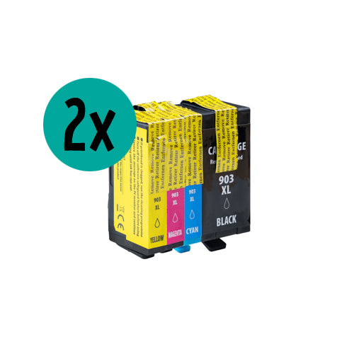 2 x HP HP903XL compatible CMYK Voordeelbundel