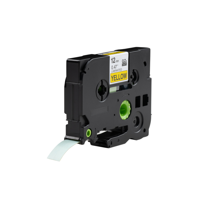 Brother compatible TZe-s631 extra klevend tape zwart op geel 12 mm x 8 m